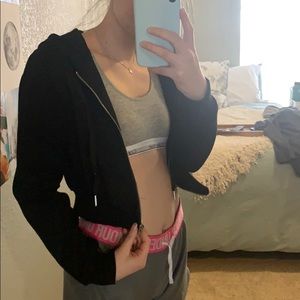 Zaful Crop Zip Hoodie